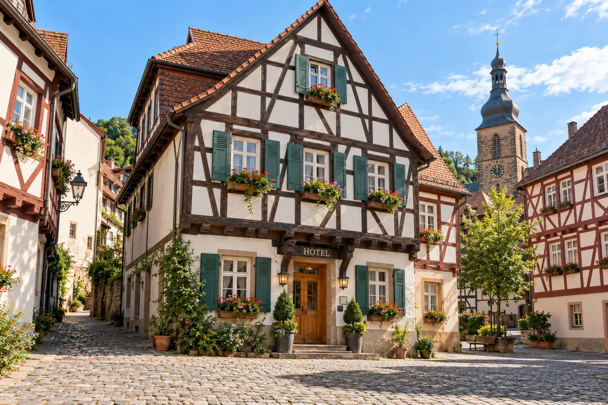 Hotel or B&B in a recognizable environment of Duitsland