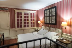 Illustratieve demofoto: Bedroom, Hôtel d'Abbaye, Paris May 2017